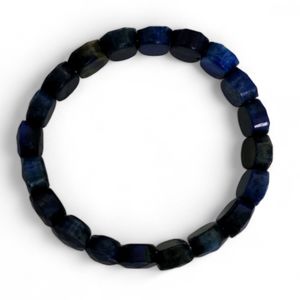 Lapis Lazuli Stretch Beaded Bangle